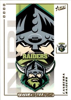2002 Select Challenge #123 Canberra Raiders crest Front